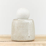 MH Ceramics Home Kitchen Containers Extra Large Stash Jar in Alabaster Alabaster / 6" D X 10" H