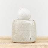 MH Ceramics Home Kitchen Containers Extra Large Stash Jar in Alabaster Alabaster / 6" D X 10" H