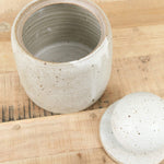 MH Ceramics Home Kitchen Containers Extra Large Stash Jar in Alabaster Alabaster / 6" D X 10" H