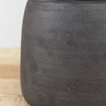 MH Ceramics Home Kitchen Containers Extra Large Stash Jar in Charcoal Charcoal / 6" D X 10" H