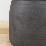 MH Ceramics Home Kitchen Containers Extra Large Stash Jar in Charcoal Charcoal / 6" D X 10" H
