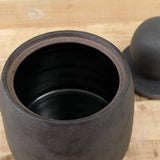 MH Ceramics Home Kitchen Containers Extra Large Stash Jar in Charcoal Charcoal / 6" D X 10" H