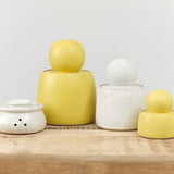MH Ceramics Home Kitchen Containers Extra Large Stash Jar in Saffron Saffron / 6" D X 10" H