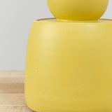 MH Ceramics Home Kitchen Containers Extra Large Stash Jar in Saffron Saffron / 6" D X 10" H