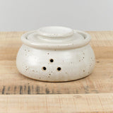 MH Ceramics Home Kitchen Containers Garlic Keeper Milky / 6" D X 3" H