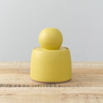 MH Ceramics Home Kitchen Containers Large Stash Jar in Saffron Saffron / 5.25" D X 8" H