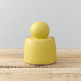 MH Ceramics Home Kitchen Containers Large Stash Jar in Saffron Saffron / 5.25" D X 8" H