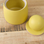 MH Ceramics Home Kitchen Containers Large Stash Jar in Saffron Saffron / 5.25" D X 8" H