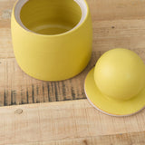 MH Ceramics Home Kitchen Containers Large Stash Jar in Saffron Saffron / 5.25" D X 8" H