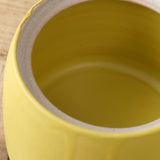 MH Ceramics Home Kitchen Containers Large Stash Jar in Saffron Saffron / 5.25" D X 8" H