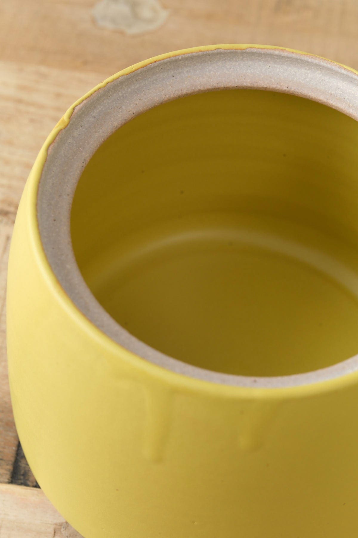 MH Ceramics Home Kitchen Containers Large Stash Jar in Saffron Saffron / 5.25" D X 8" H