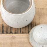 MH Ceramics Home Kitchen Containers Medium Stash Jar in Alabaster Alabaster / 4.5" D X 6" H