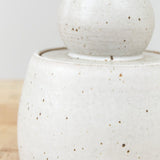 MH Ceramics Home Kitchen Containers Medium Stash Jar in Alabaster Alabaster / 4.5" D X 6" H
