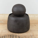 MH Ceramics Home Kitchen Containers Medium Stash Jar in Charcoal Charcoal / 4.5" D X 6" H