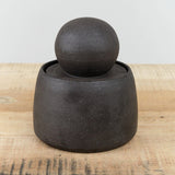 MH Ceramics Home Kitchen Containers Medium Stash Jar in Charcoal Charcoal / 4.5" D X 6" H