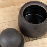 MH Ceramics Home Kitchen Containers Medium Stash Jar in Charcoal Charcoal / 4.5" D X 6" H