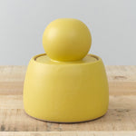 MH Ceramics Home Kitchen Containers Medium Stash Jar in Saffron Saffron / 4.5" D X 6" H