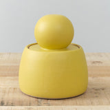 MH Ceramics Home Kitchen Containers Medium Stash Jar in Saffron Saffron / 4.5" D X 6" H
