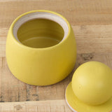 MH Ceramics Home Kitchen Containers Medium Stash Jar in Saffron Saffron / 4.5" D X 6" H