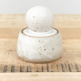 MH Ceramics Home Kitchen Containers Mini Stash Jar in Alabaster Alabaster / 3.5" D X 4.5" H