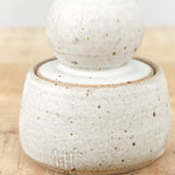 MH Ceramics Home Kitchen Containers Mini Stash Jar in Alabaster Alabaster / 3.5" D X 4.5" H