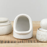 MH Ceramics Home Kitchen Containers Salt Keeper Alabaster / 5" H X 4" Dia