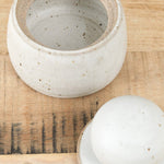 MH Ceramics Home Kitchen Containers Small Stash Jar in Alabaster Alabaster / 4" D X 5" H