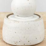 MH Ceramics Home Kitchen Containers Small Stash Jar in Alabaster Alabaster / 4" D X 5" H