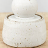 MH Ceramics Home Kitchen Containers Small Stash Jar in Alabaster Alabaster / 4" D X 5" H