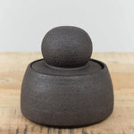 MH Ceramics Home Kitchen Containers Small Stash Jar in Charcoal Charcoal / 4" D X 5" H