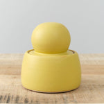 MH Ceramics Home Kitchen Containers Small Stash Jar in Saffron Saffron / 4" D X 5" H