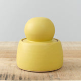 MH Ceramics Home Kitchen Containers Small Stash Jar in Saffron Saffron / 4" D X 5" H
