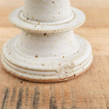 MH Ceramics Home Candle Holders Medium Temple Candlestick Alabaster / 6" H