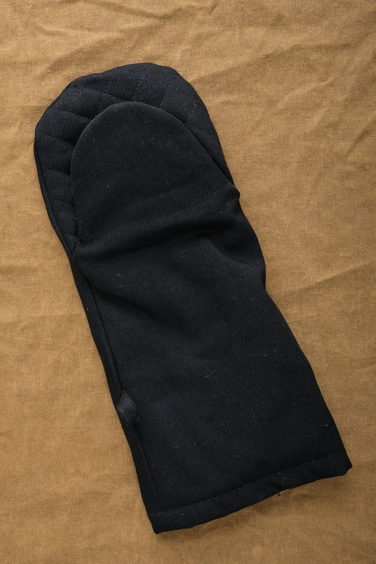 Mi Cocina Home Kitchen Serving Dual-Hand Oven Mitt Black Denim