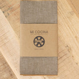 Mi Cocina Home Kitchen Napkins Tan Chambray Napkin Cedar / 19" X 19"