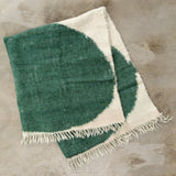 Minna Home Throws Arc Throw in Jade Jade / 60" L X 50" W