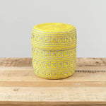 Minna Home Baskets Medium Oaxacan Woven Basket in Gold Gold / 11" Dia X 12" H