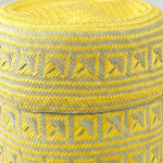 Minna Home Baskets Medium Oaxacan Woven Basket in Gold Gold / 11" Dia X 12" H