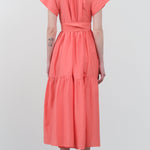 Mirth Apparel Womens Dresses Vienna Maxi Dress in Coral