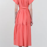Mirth Apparel Womens Dresses Vienna Maxi Dress in Coral