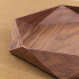 Mitsuru Home Kitchen Serving Geometric Ash Wood Tray Ash Wood / 9 1/2" D X 1 1/2" H