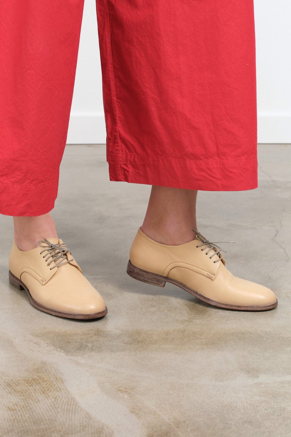Moma Shoes Accessories Womens Shoes Lace up Leather Shoes in Deer Deer / 35