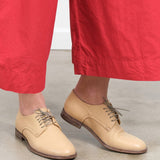 Moma Shoes Accessories Womens Shoes Lace up Leather Shoes in Deer
