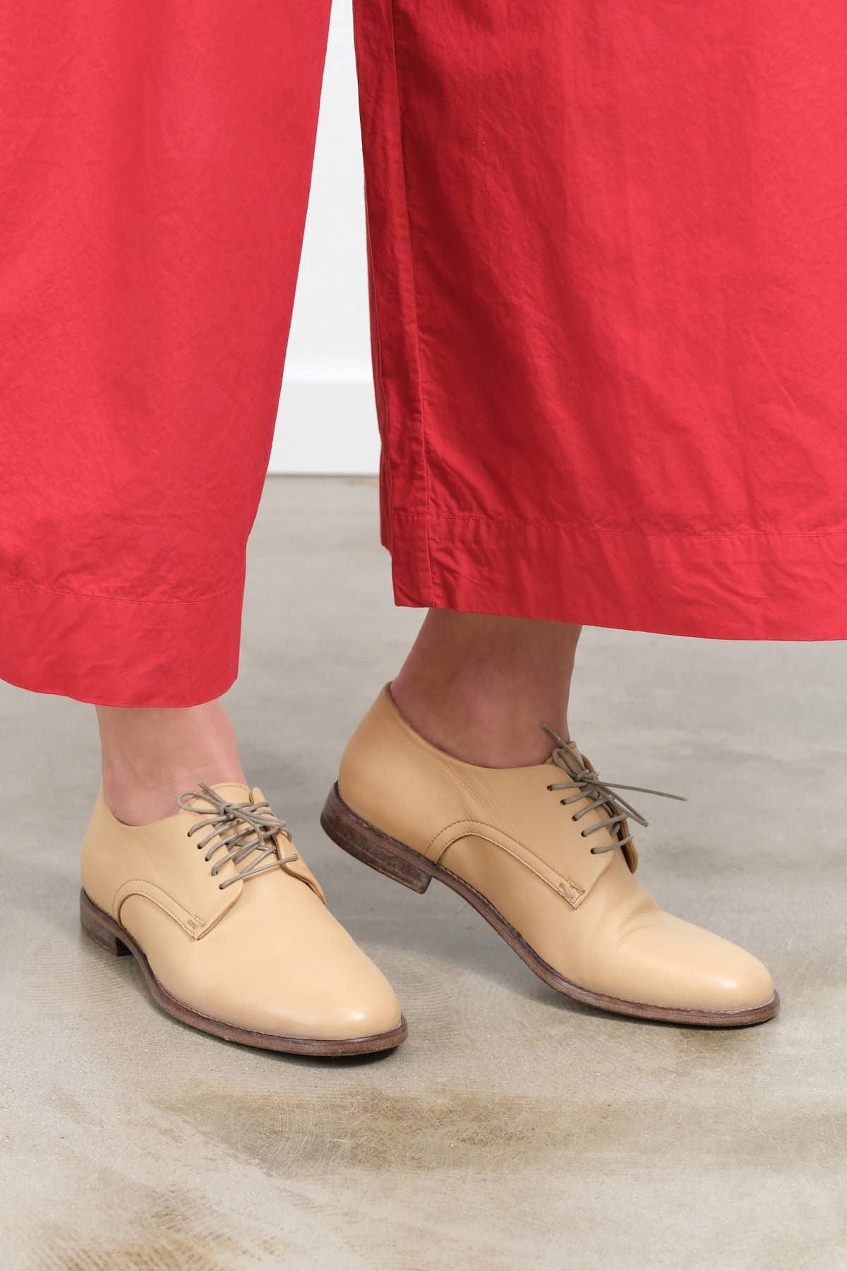 Moma Shoes Accessories Womens Shoes Lace up Leather Shoes in Deer