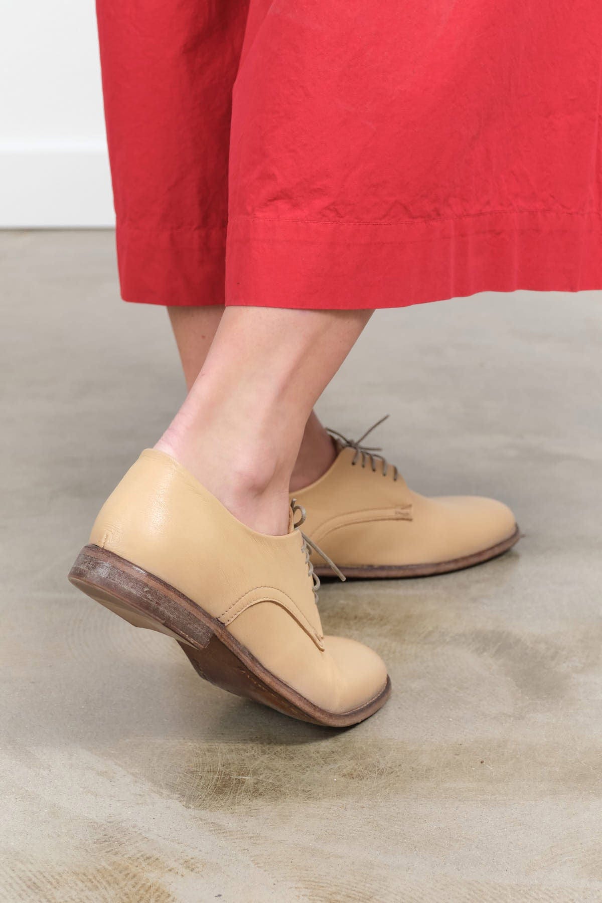Moma Shoes Accessories Womens Shoes Lace up Leather Shoes in Deer