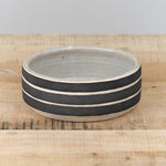 MQuan Home Kitchen Serving Small Dog Bowl in Rings Black Rings Black