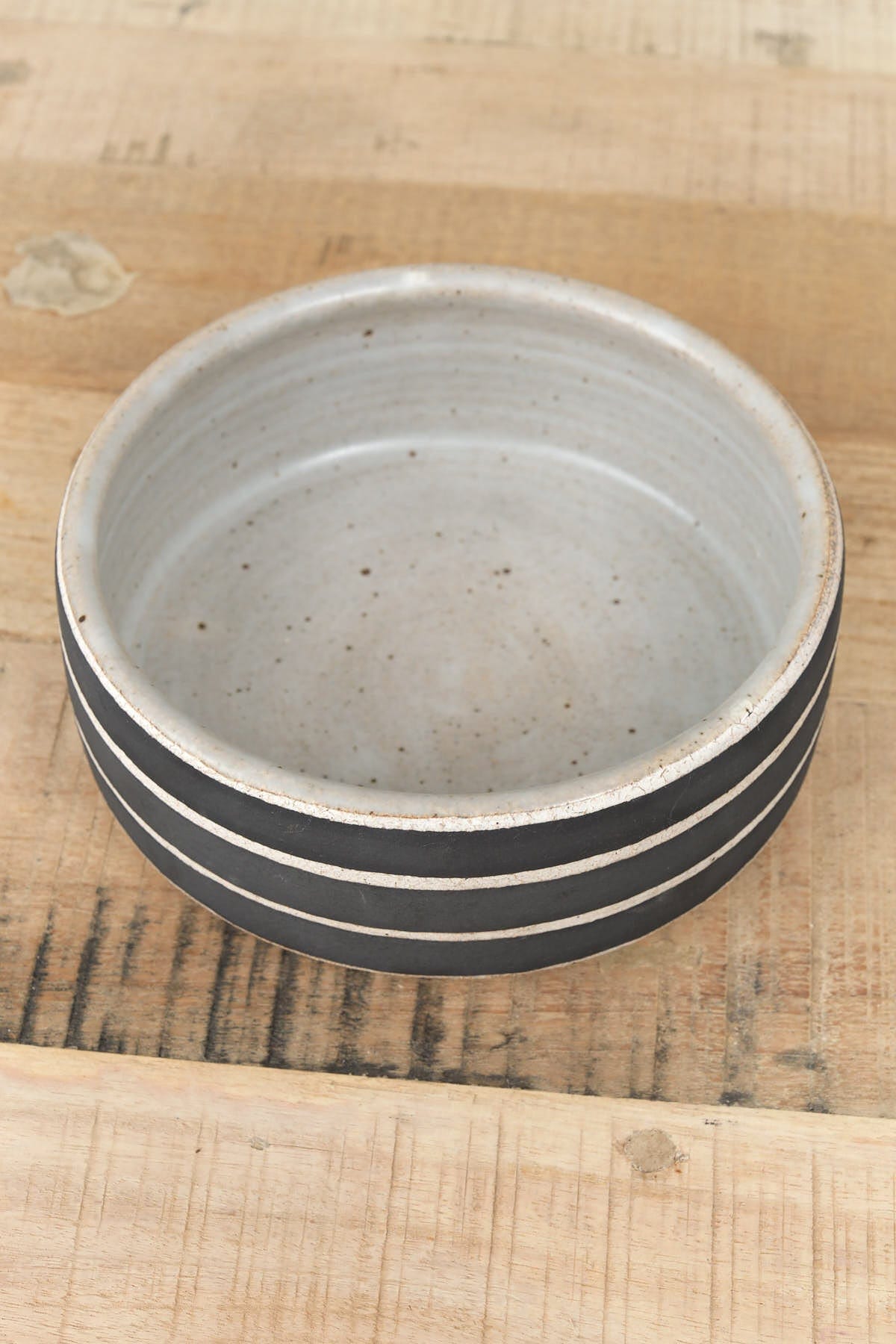 MQuan Home Kitchen Serving Small Dog Bowl in Rings Black Rings Black