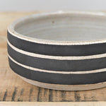 MQuan Home Kitchen Serving Small Dog Bowl in Rings Black Rings Black