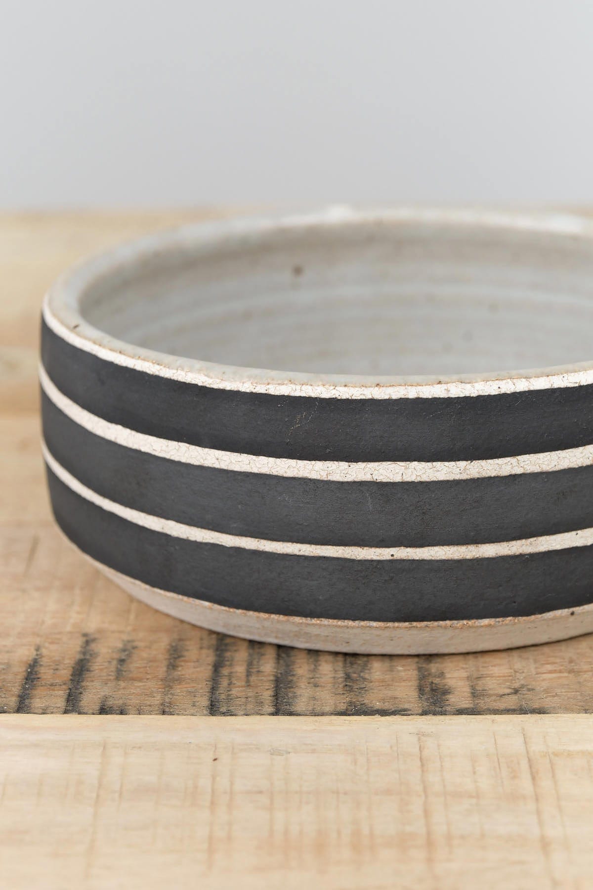MQuan Home Kitchen Serving Small Dog Bowl in Rings Black Rings Black