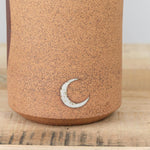 MQuan Art Ceramics Large Canister Tall in Dark Brown Dark Brown